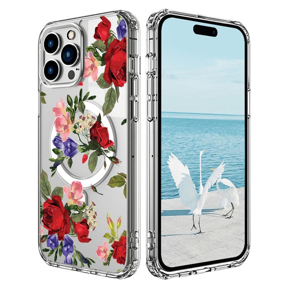 EIDERWOOD iPhone 16 Pro Hybrid Plast Deksel - MagSafe Kompatibel - Roser