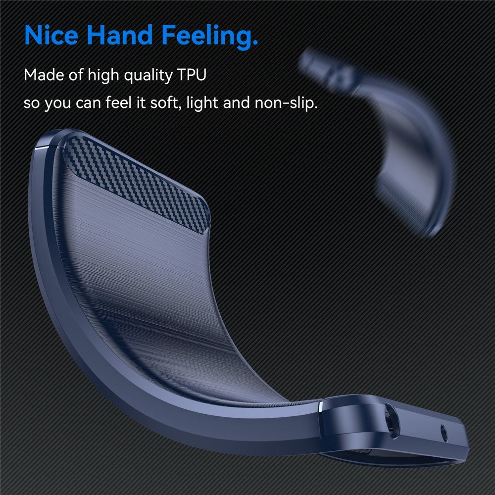 Realme Note 60x (4G) / C63 (4G) / C61 (4G) EIDERWOOD Carbon Fiber Deksel - Blå