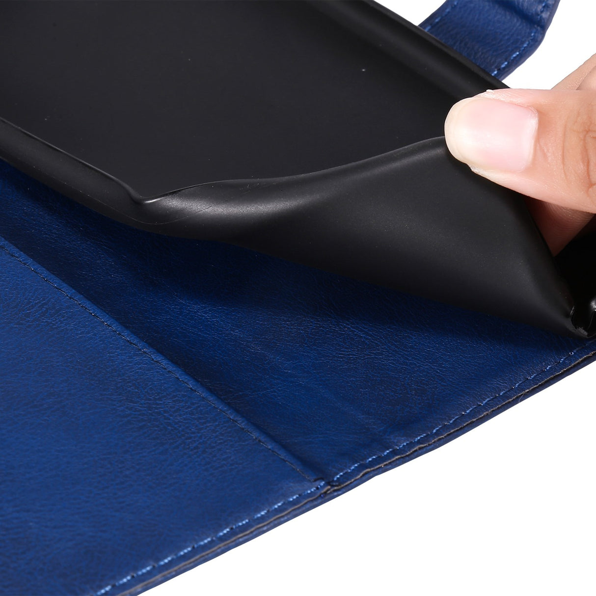EIDERWOOD Motorola Edge 50 Wallet Flip Deksel i læder med Pung - Blå