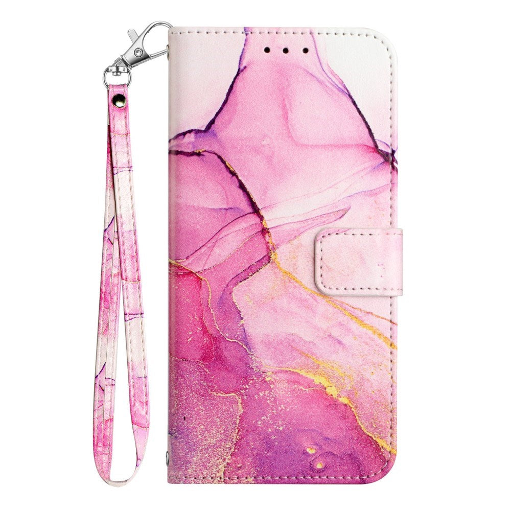 EIDERWOOD OnePlus Nord 4 (5G) Deksel i Kunstskinn med Lommebok og Stropp - Rosa Marmor
