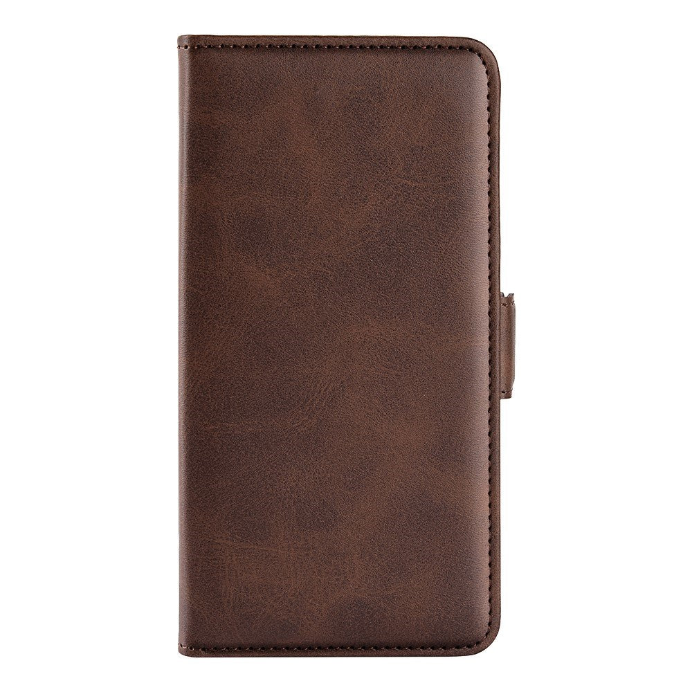 EIDERWOOD Xiaomi Redmi 14C / Poco C75 Kunstskinn Flip Deksel med Kortholder & Ståfunksjon - Brun