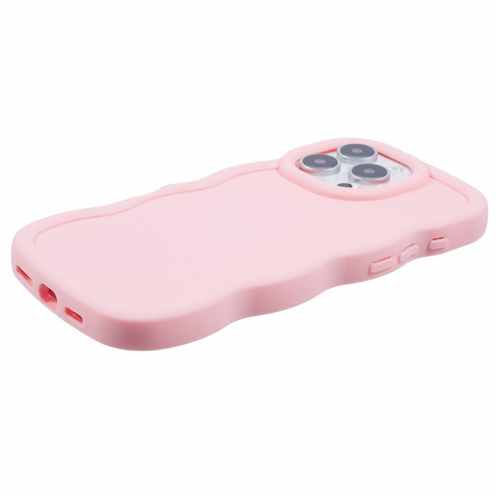iPhone 16 Pro EIDERWOOD Fleksibelt Plast Wavy Deksel - Rosa