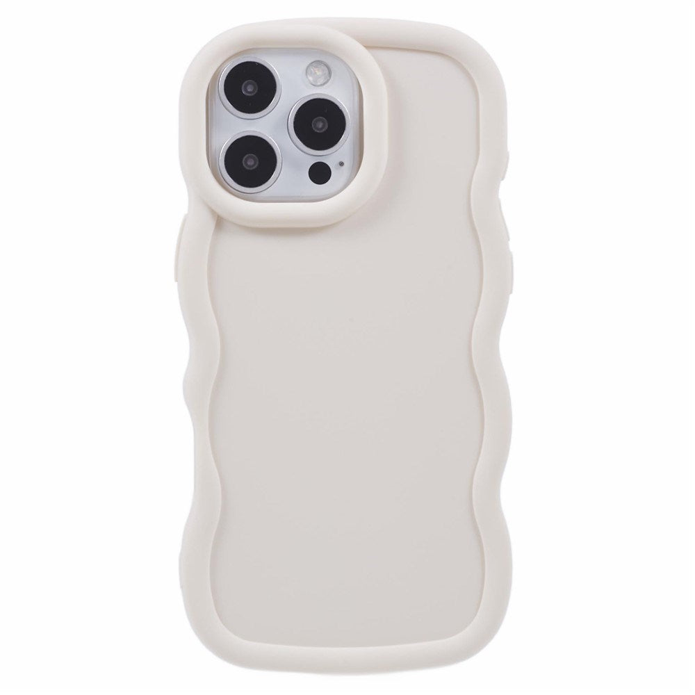 iPhone 16 Pro EIDERWOOD Fleksibelt Plast Wavy Deksel - Hvit