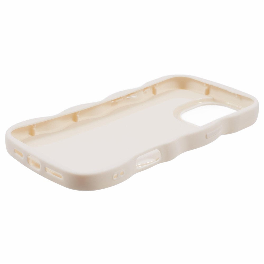 iPhone 16 Pro EIDERWOOD Fleksibelt Plast Wavy Deksel - Hvit