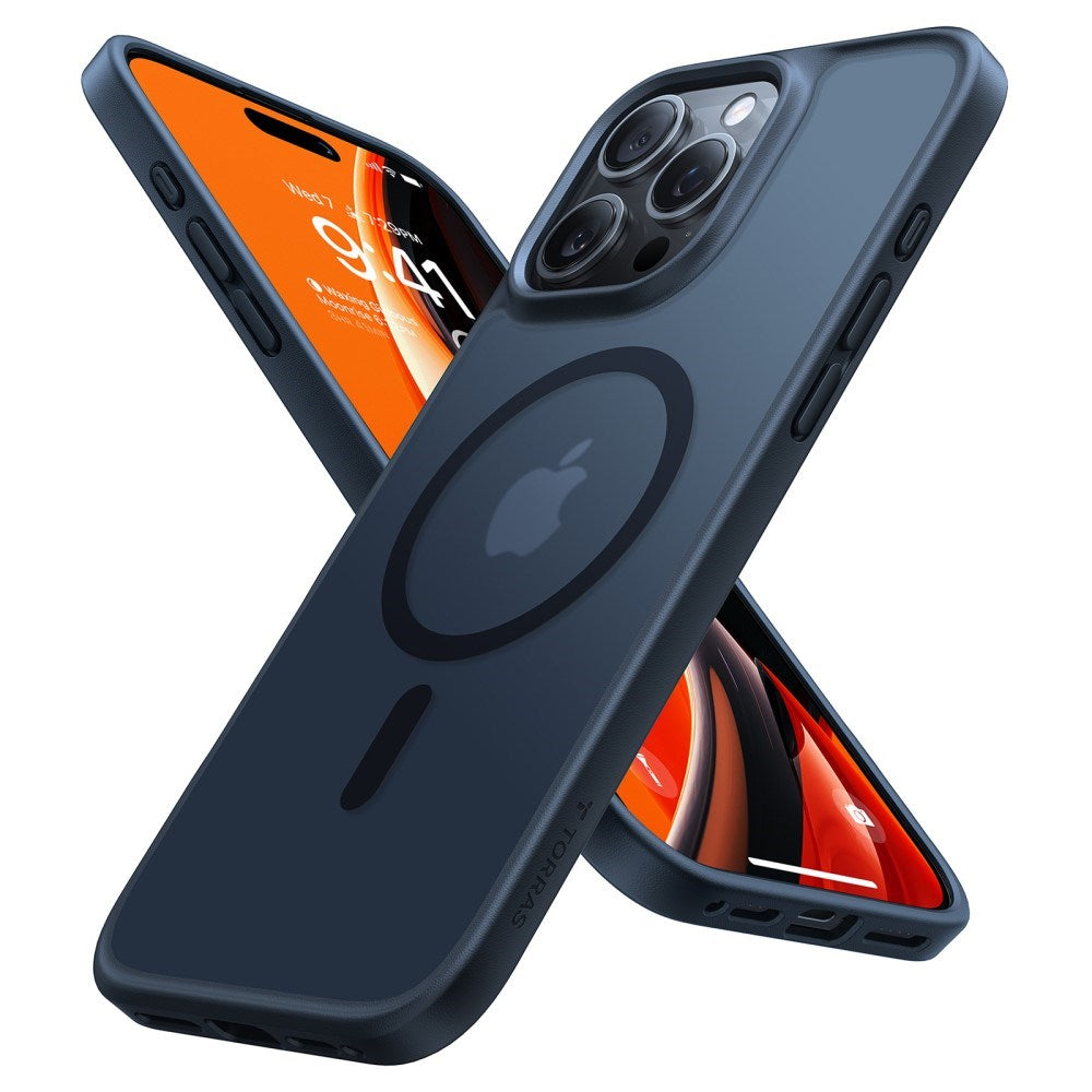 TORRAS iPhone 16 Pro Hybrid Deksel - MagSafe Kompatibel - Svart