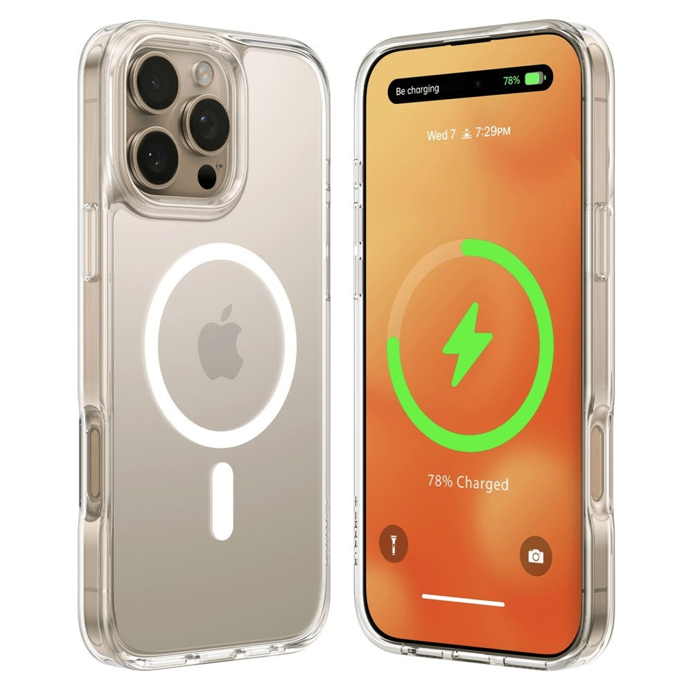 TORRAS iPhone 16 Pro Fleksibelt Plast Deksel - MagSafe Kompatibel - Gjennomsiktig