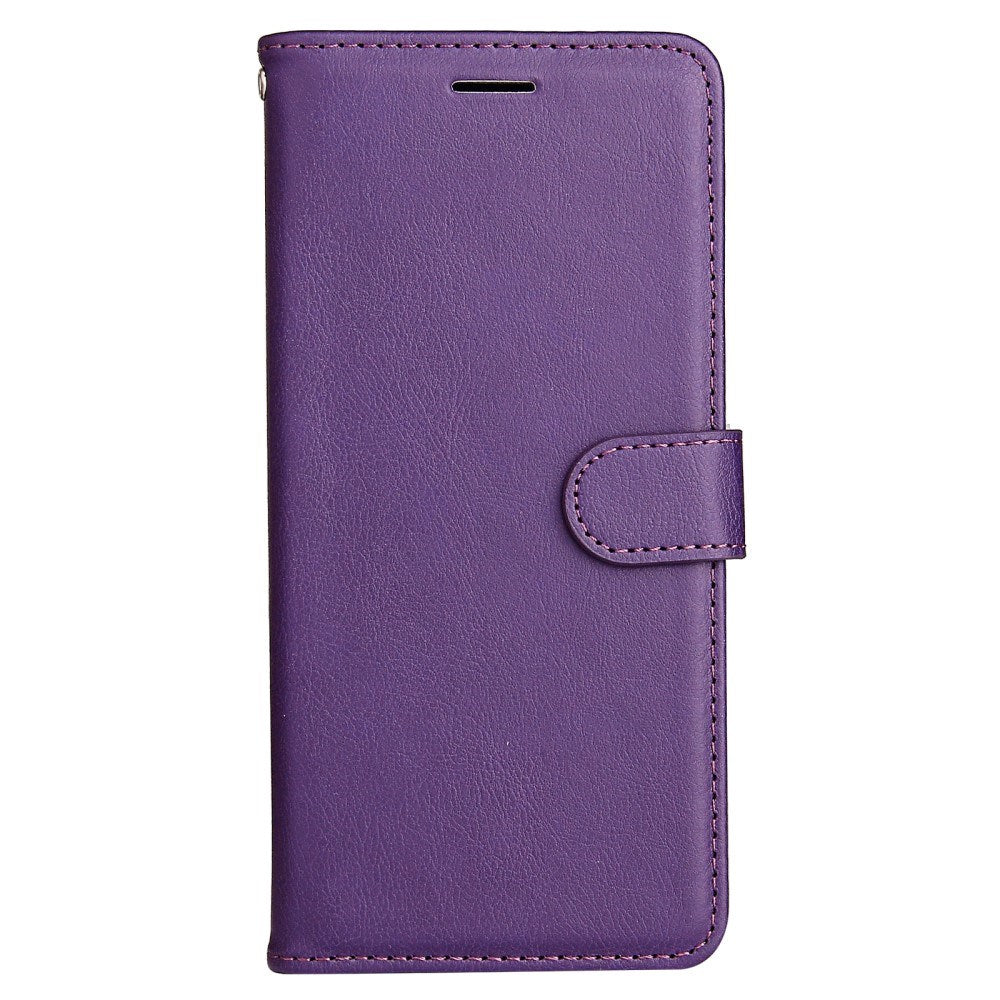EIDERWOOD OPPO A60 / A40m / A40 Kunstskinn Flip Deksel m. Stropp - Lilla