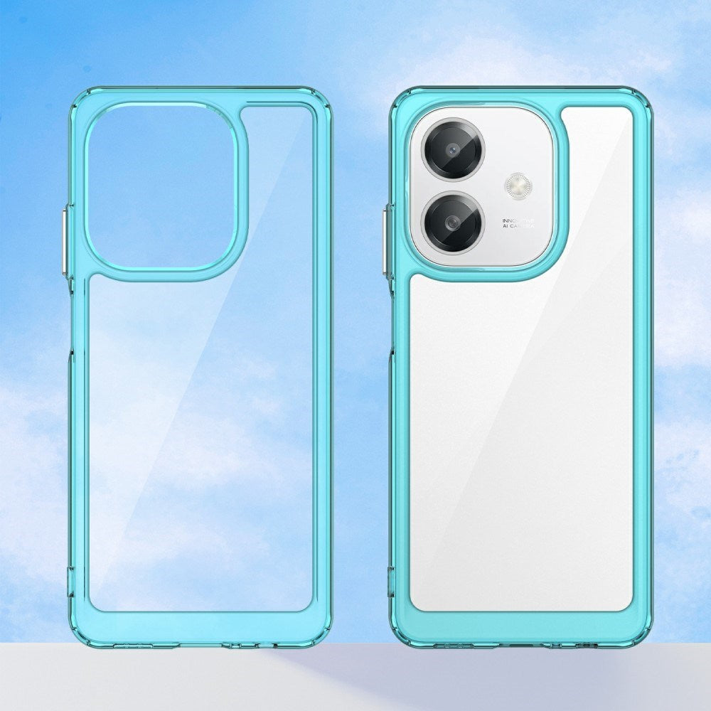 EIDERWOOD OPPO A60 / A40m / A40 Hybrid Plast Deksel - Gjennomsiktig / Turkis