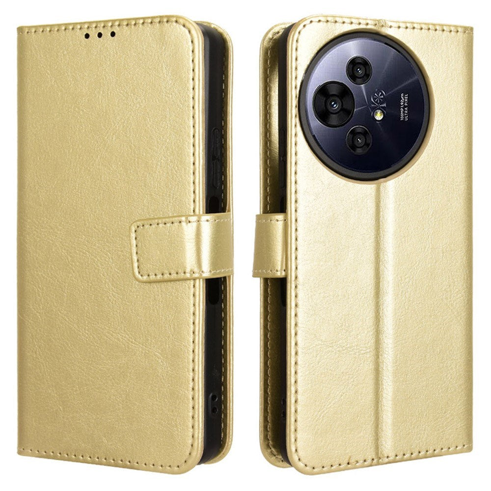EIDERWOOD TCL 50 Pro Nxtpaper (5G) Kunstskinn Flip Deksel med Stativ & Lommebok - Gull
