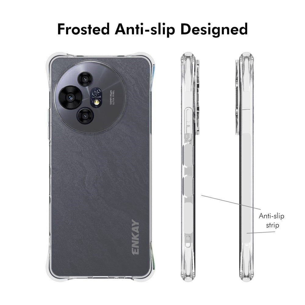 TCL 50 Pro Nxtpaper (5G) Enkay Anti-Slip Plast Deksel - Gjennomsiktig