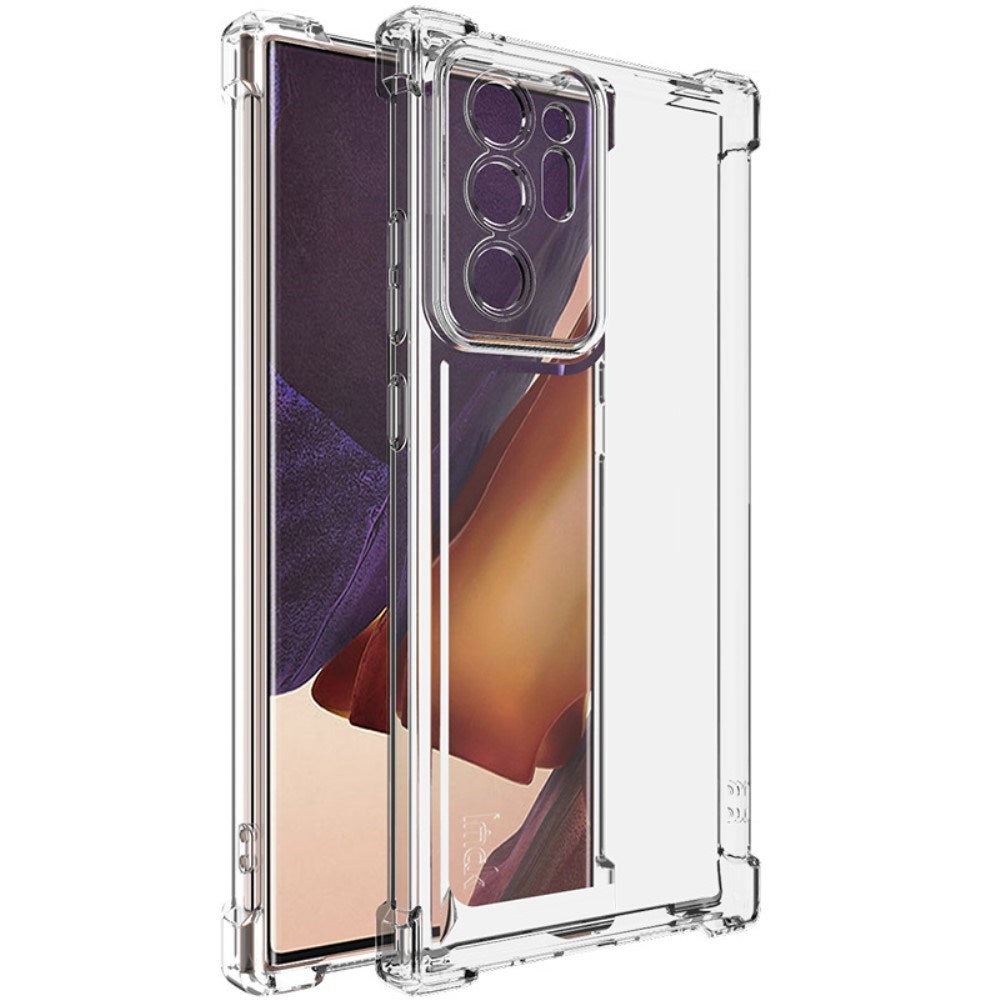 Samsung Galaxy Note 20 Ultra IMAK Fleksibelt Plast Deksel med Forsterkede Hjørner - Gjennomsiktig