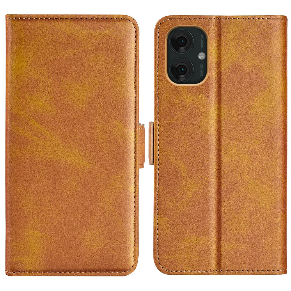 EIDERWOOD Motorola Moto G55 Wallet Flip Deksel i læder med Pung - Brun