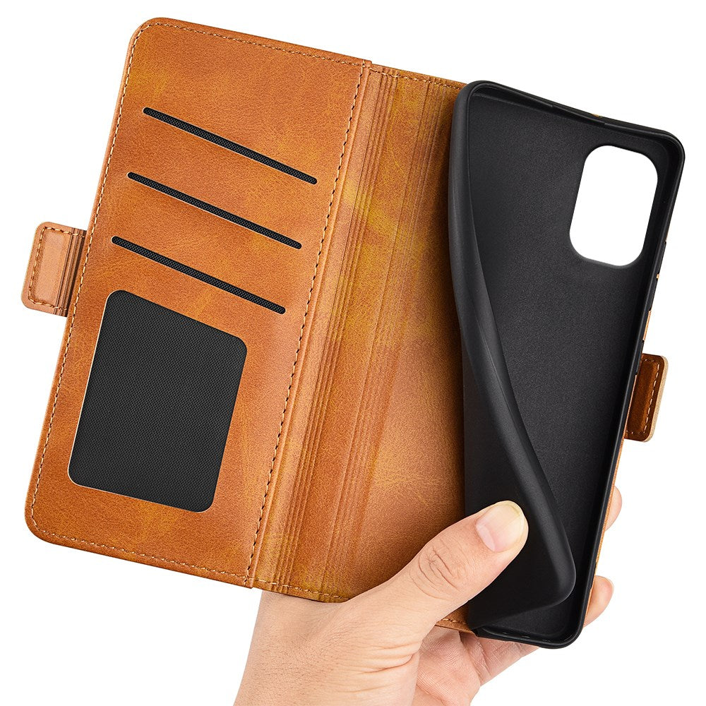 EIDERWOOD Motorola Moto G55 Wallet Flip Deksel i læder med Pung - Brun