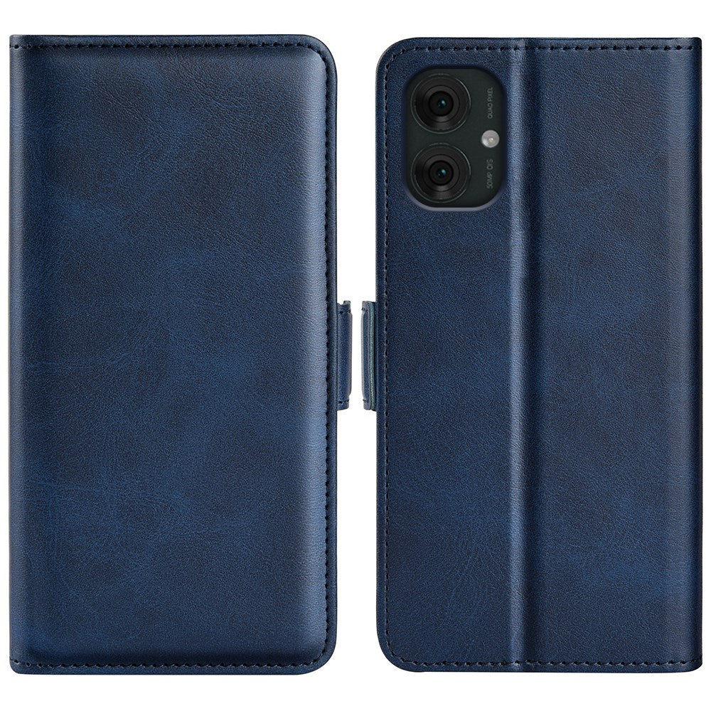 EIDERWOOD Motorola Moto G55 Wallet Flip Deksel i læder med Pung - Blå
