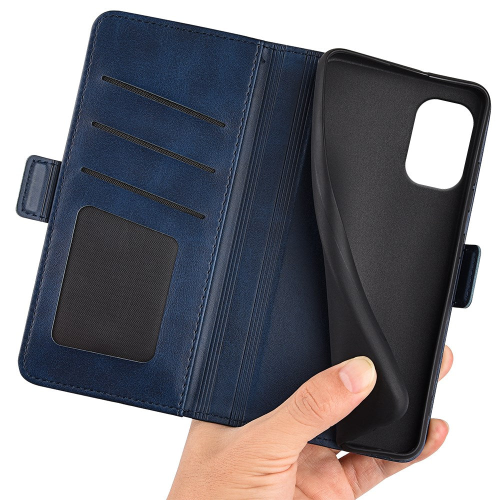 EIDERWOOD Motorola Moto G55 Wallet Flip Deksel i læder med Pung - Blå