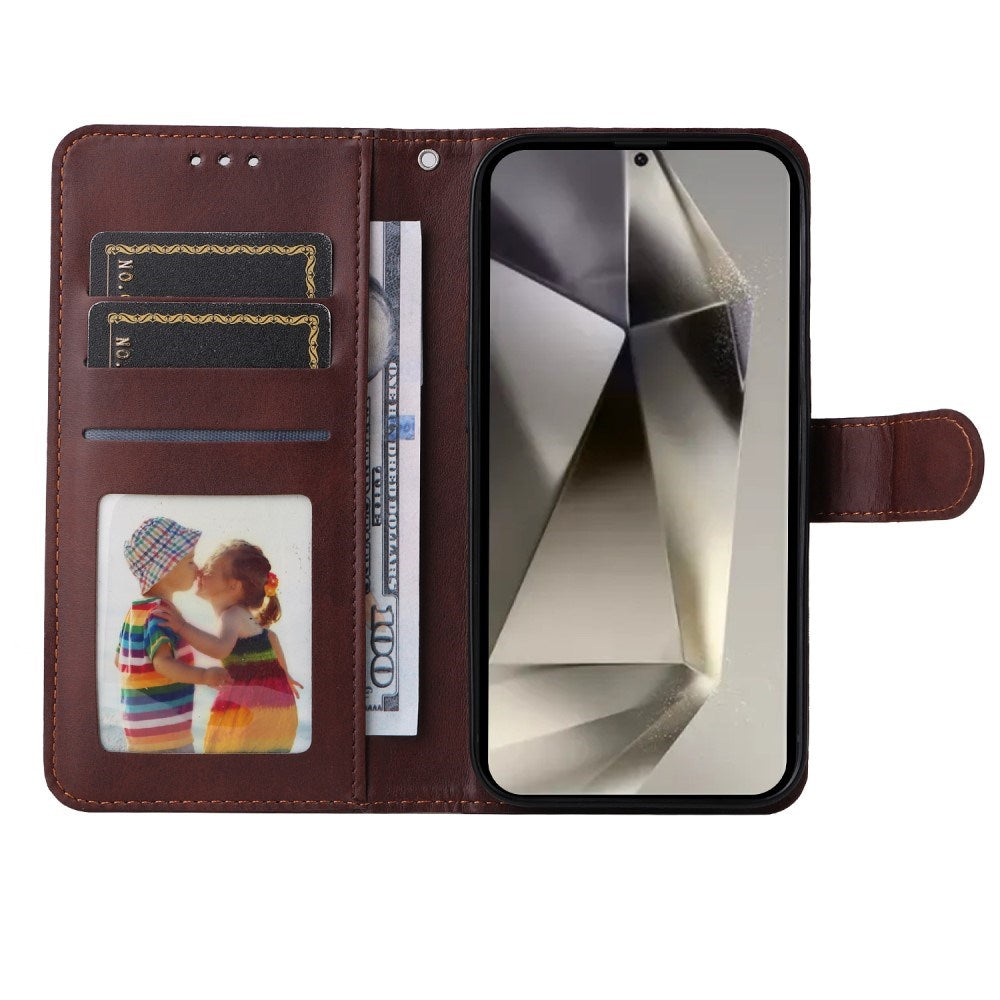 EIDERWOOD Kunstskinn Flip Deksel Samsung Galaxy S25 Ultra - Brun