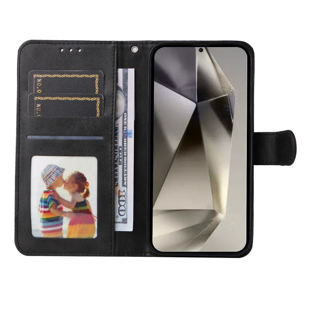 EIDERWOOD Kunstskinn Flip Deksel Samsung Galaxy S25 Ultra - Svart