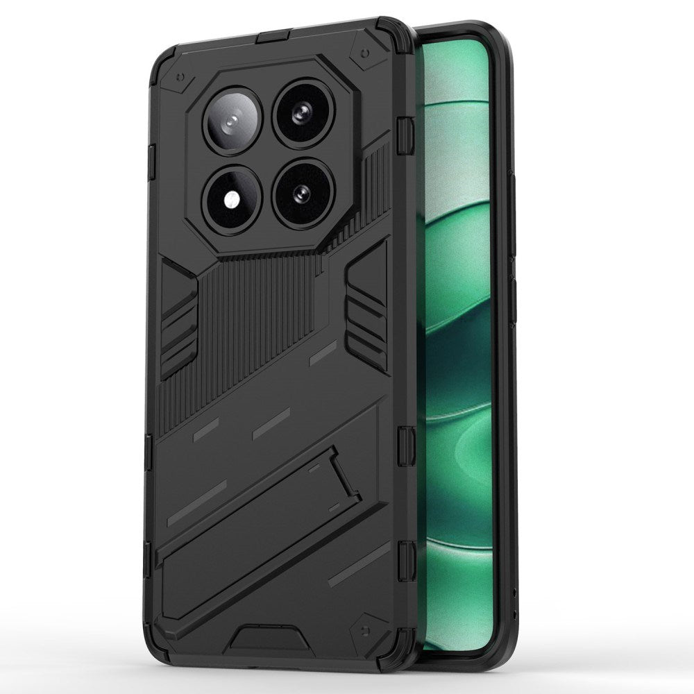 EIDERWOOD Xiaomi Redmi Note 14 Pro (5G) / Poco X7 Håndverker Deksel m. Kickstand - Svart