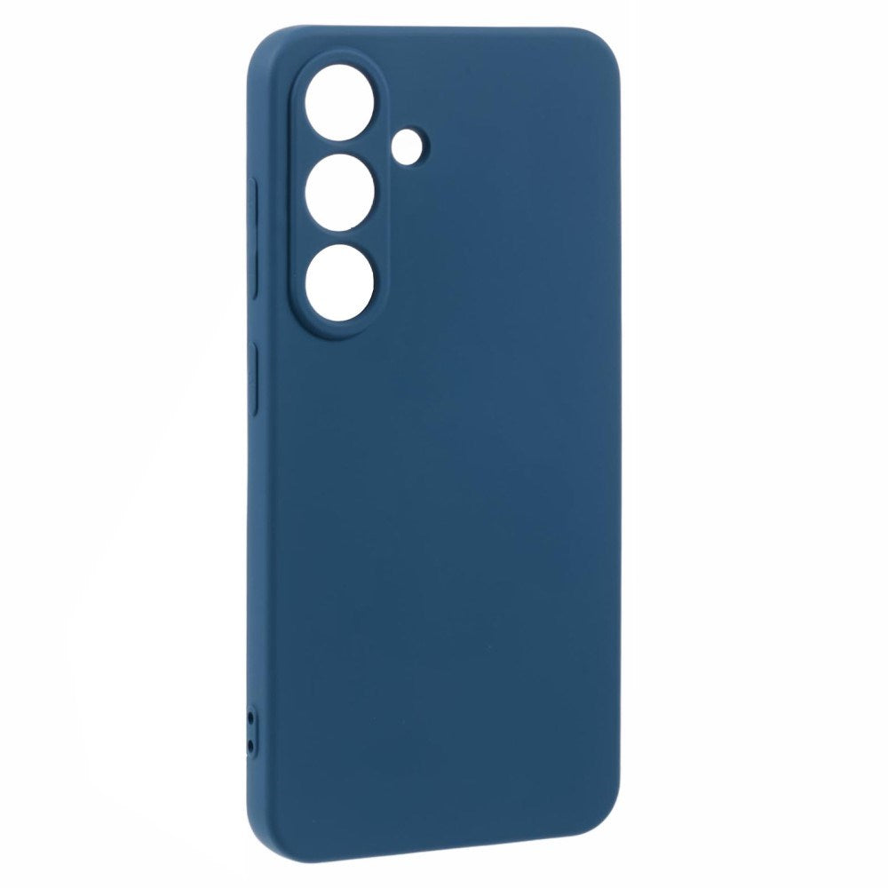 EIDERWOOD - Samsung Galaxy S25 Mykt Plastdeksel - Ripebeskyttelse med Fiberforing - Mørkeblått