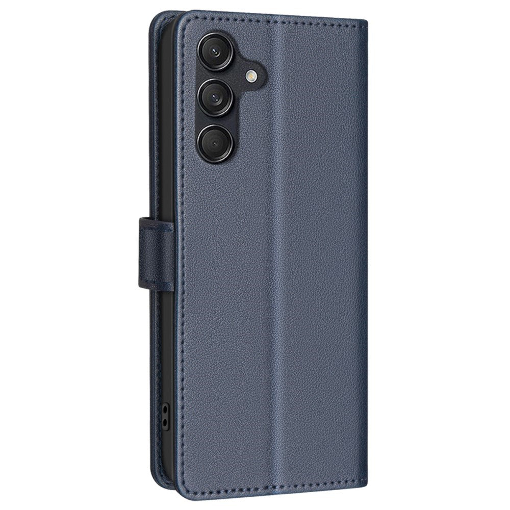 Samsung Galaxy A36 (5G) BINFEN Kunstskinn Flip Deksel med RFID Blokkering - Blå