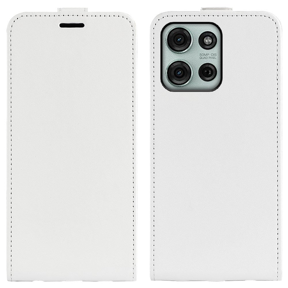 EIDERWOOD Motorola Moto G75 5G Etui med Kortlommer – Vertikal Flip Kunstlær Etui - Hvit