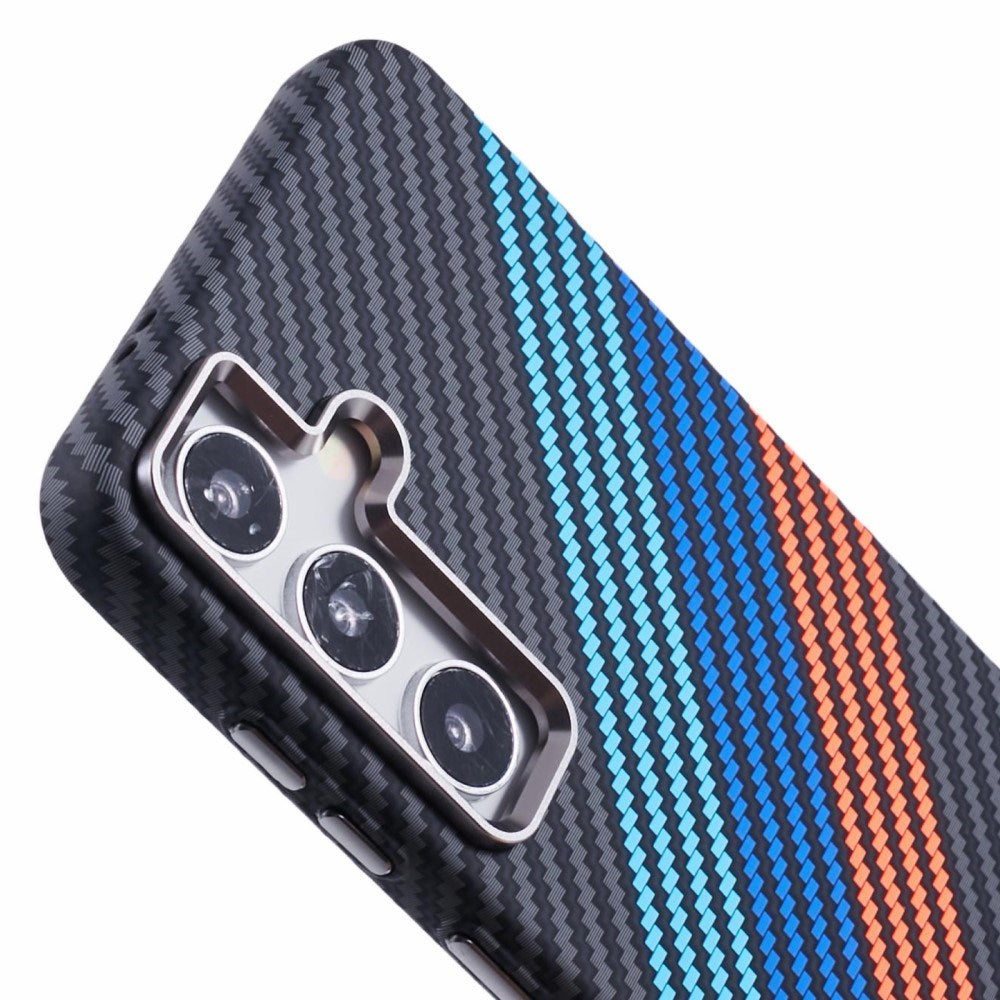 EIDERWOOD Mønstret Carbon Deksel - Samsung Galaxy S24 - MagSafe Kompatibel - Colorful Stripes