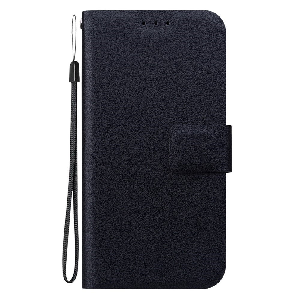 EIDERWOOD Xiaomi Redmi 14C / Poco C75 Kunstskinn Flip Deksel m. Strop - Svart