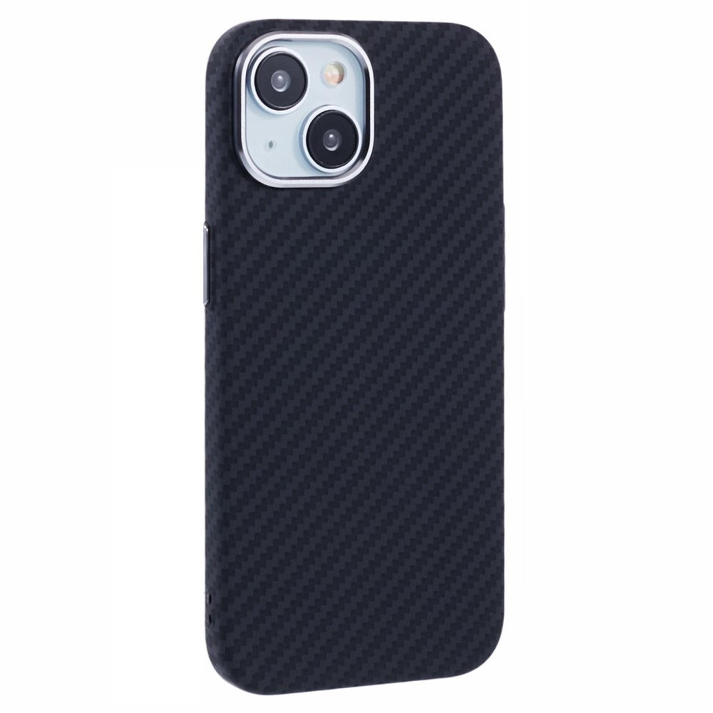 EIDERWOOD Mønstret Carbon Deksel - iPhone 14 - MagSafe Kompatibel - Black