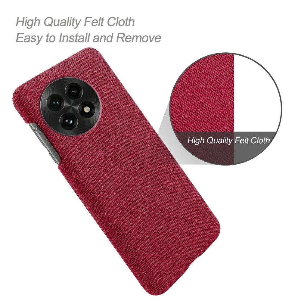 EIDERWOOD Stofdekket Plast Deksel - OnePlus 13 - Rød