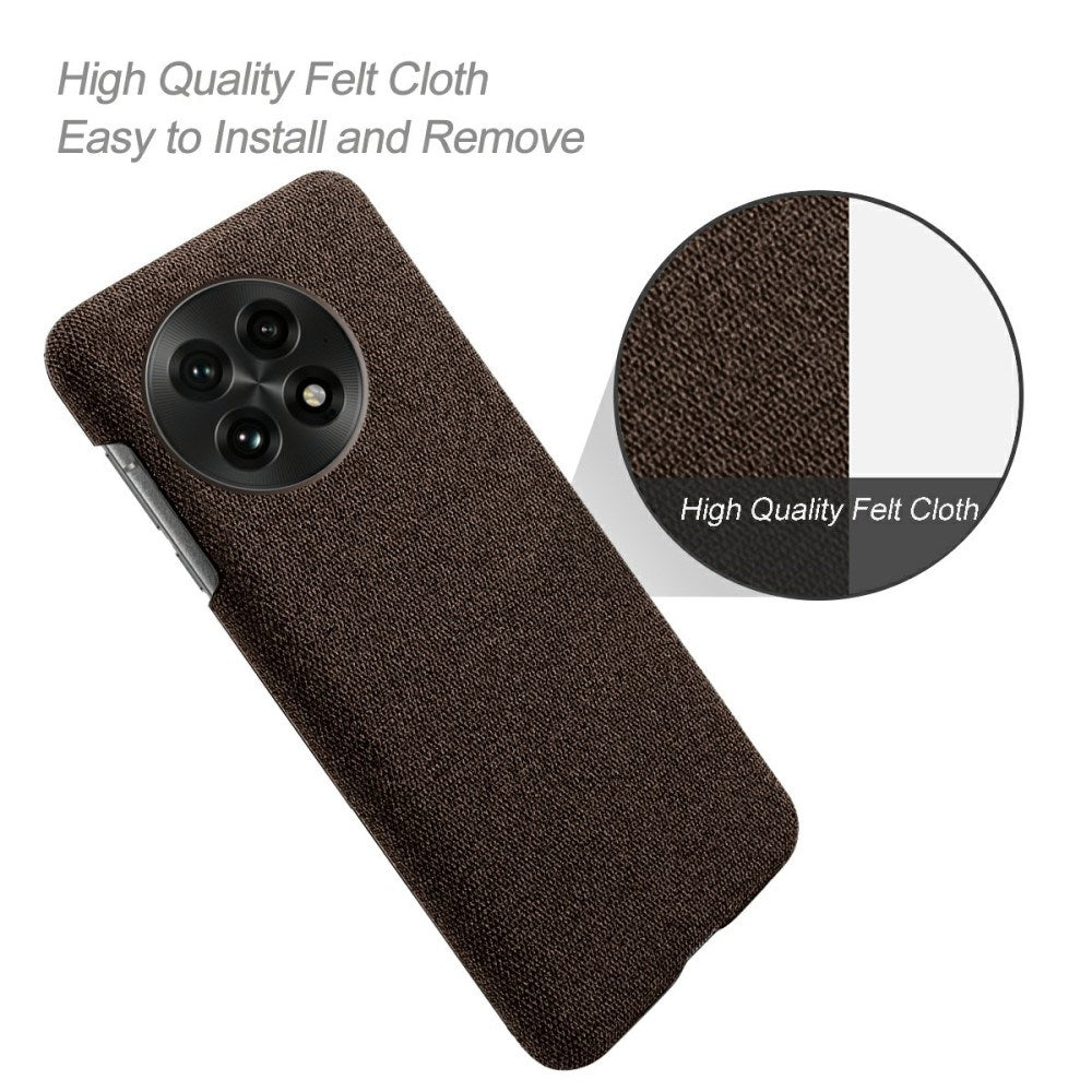 EIDERWOOD Stofdekket Plast Deksel - OnePlus 13 - Brun
