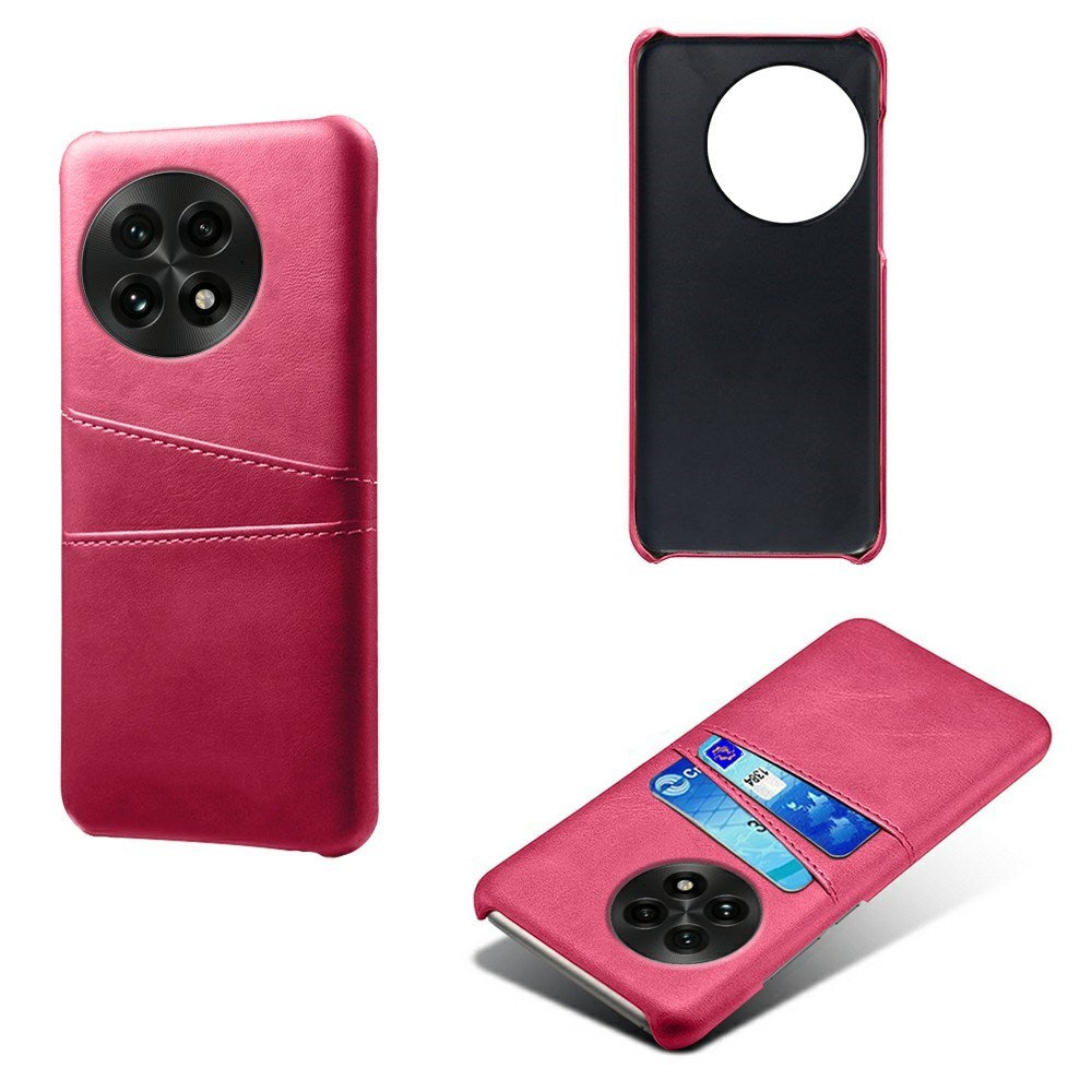 EIDERWOOD OnePlus 13 Kunstskinn Deksel m. Innebygd Kortholder - Pink
