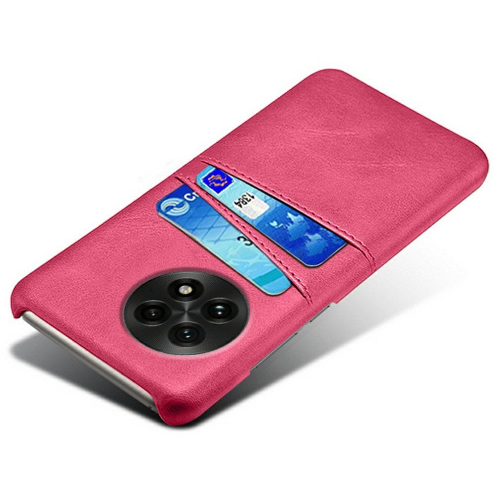 EIDERWOOD OnePlus 13 Kunstskinn Deksel m. Innebygd Kortholder - Pink