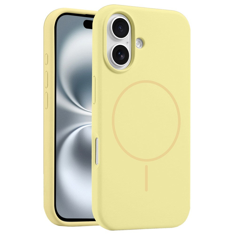 EIDERWOOD iPhone 16 Silikon Deksel – MagSafe Kompatibel – Beige