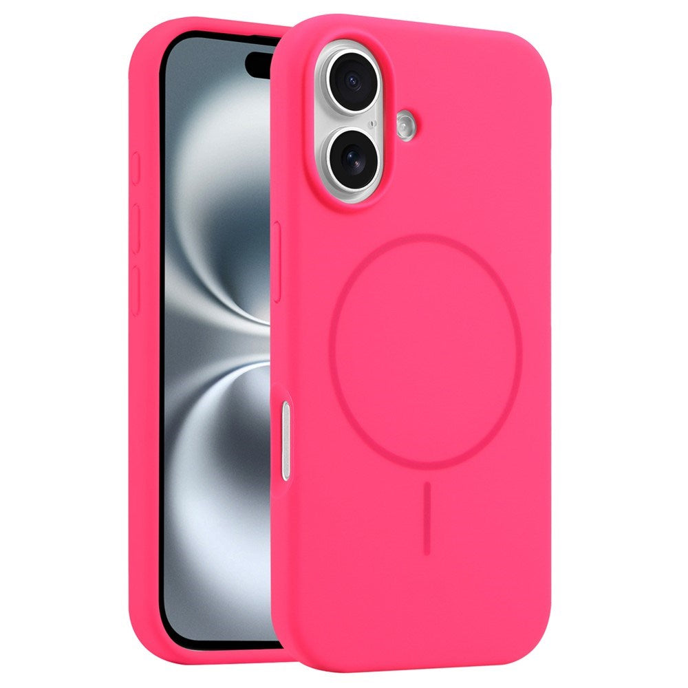 EIDERWOOD iPhone 16 Silikon Deksel – MagSafe Kompatibel – Pink
