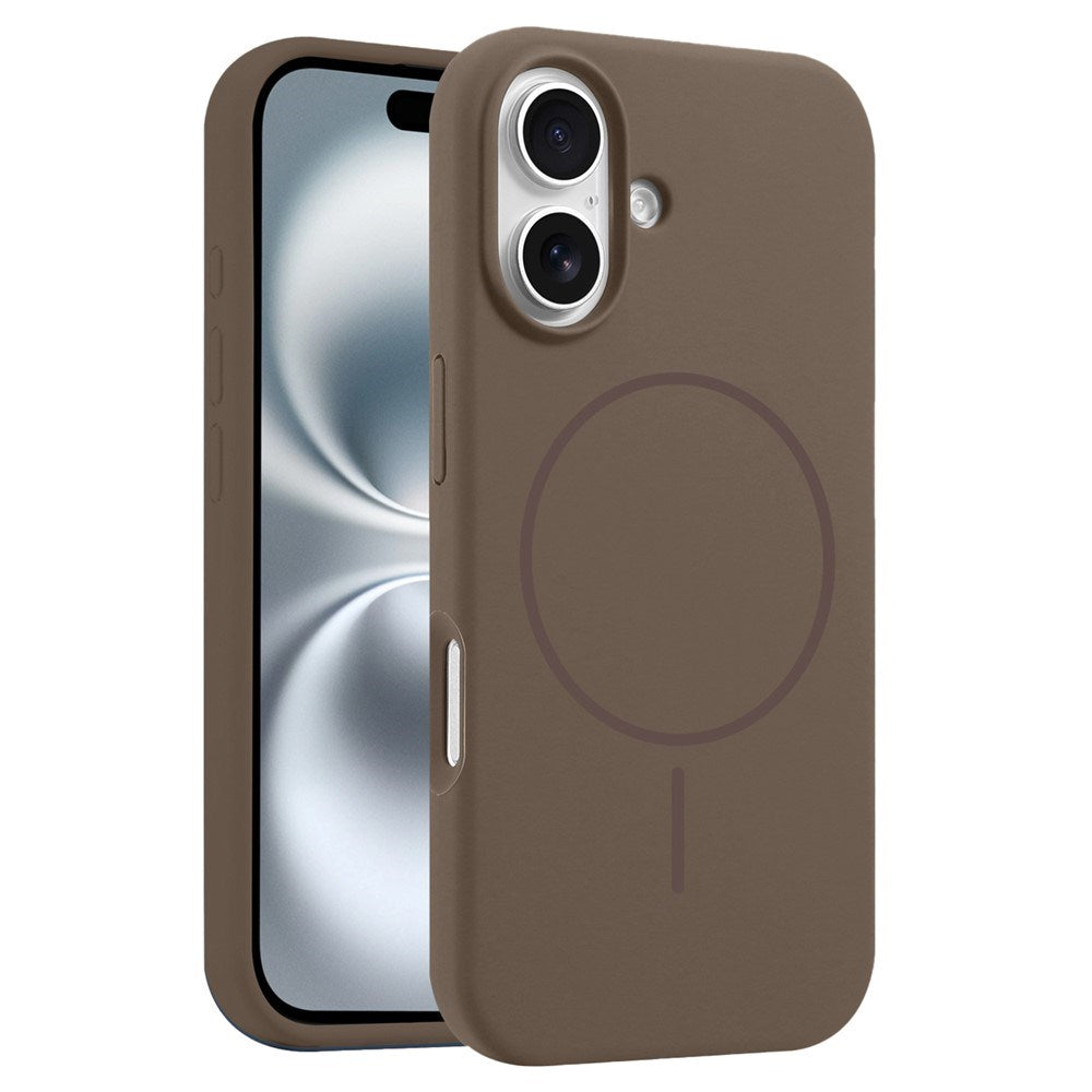 EIDERWOOD iPhone 16 Silikon Deksel – MagSafe Kompatibel – Brun