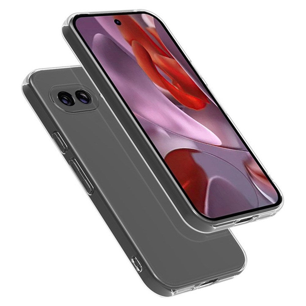 EIDERWOOD Google Pixel 9a Fleksibelt Plast Bak Deksel - Gjennomsiktig