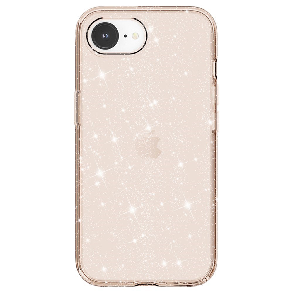 EIDERWOOD iPhone 17e / 16e Hybrid Glitter Plast Deksel - MagSafe Kompatibel - Gull