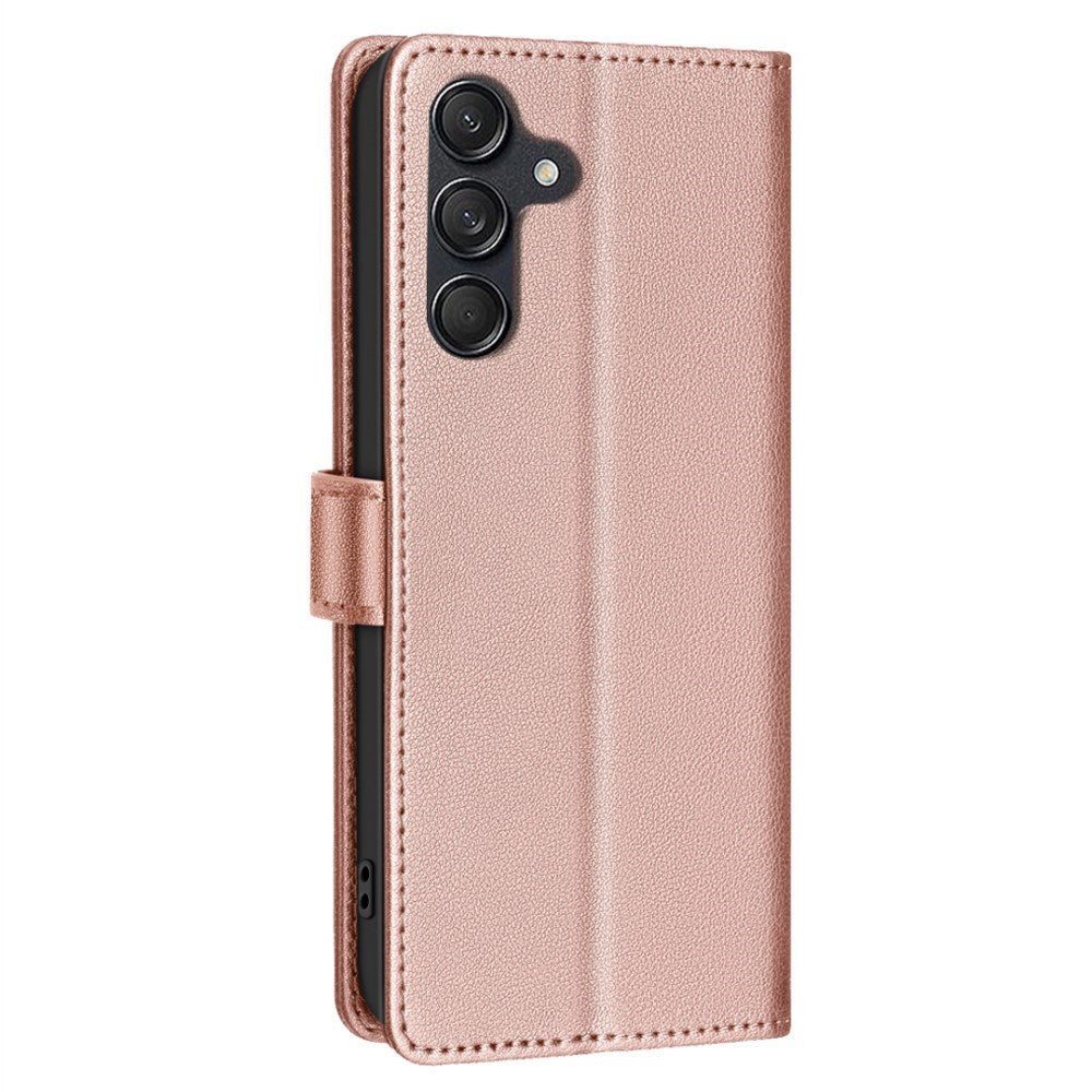 Samsung Galaxy A56 (5G) BINFEN Kunstskinn Flip Deksel m. RFID Blokkering - Rose Gold
