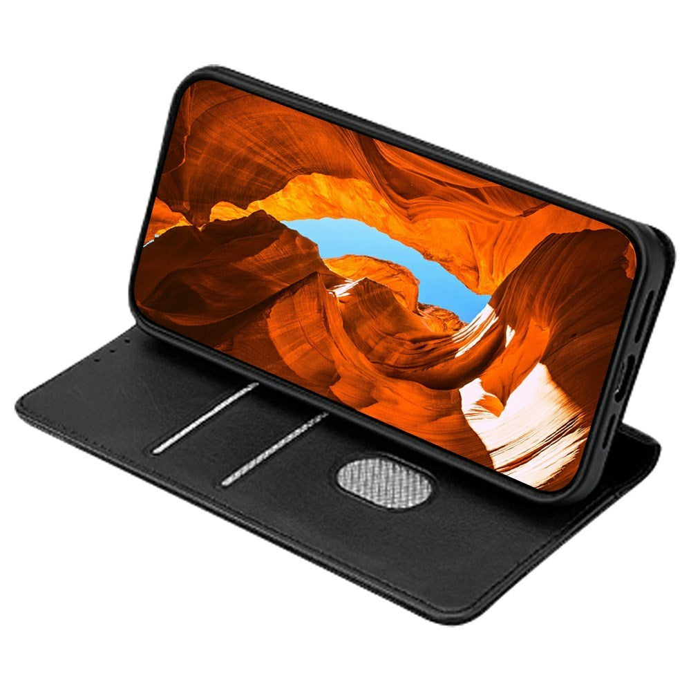 EIDERWOOD Xiaomi Redmi 14C / Poco C75 Flip Deksel i Kunstskinn med RFID-Blokkering - Svart