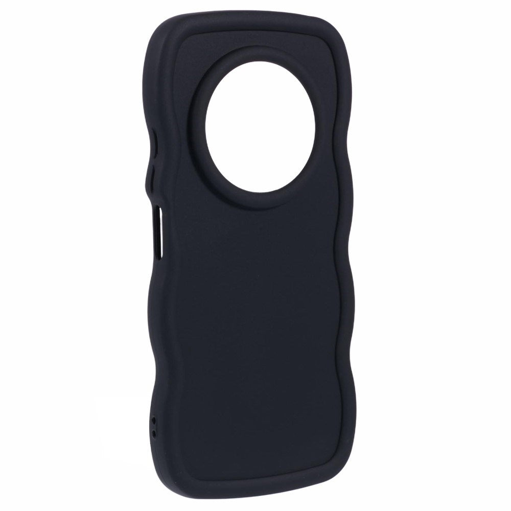 EIDERWOOD Xiaomi Redmi 14C Fleksibelt Plast Wavy Deksel - Svart