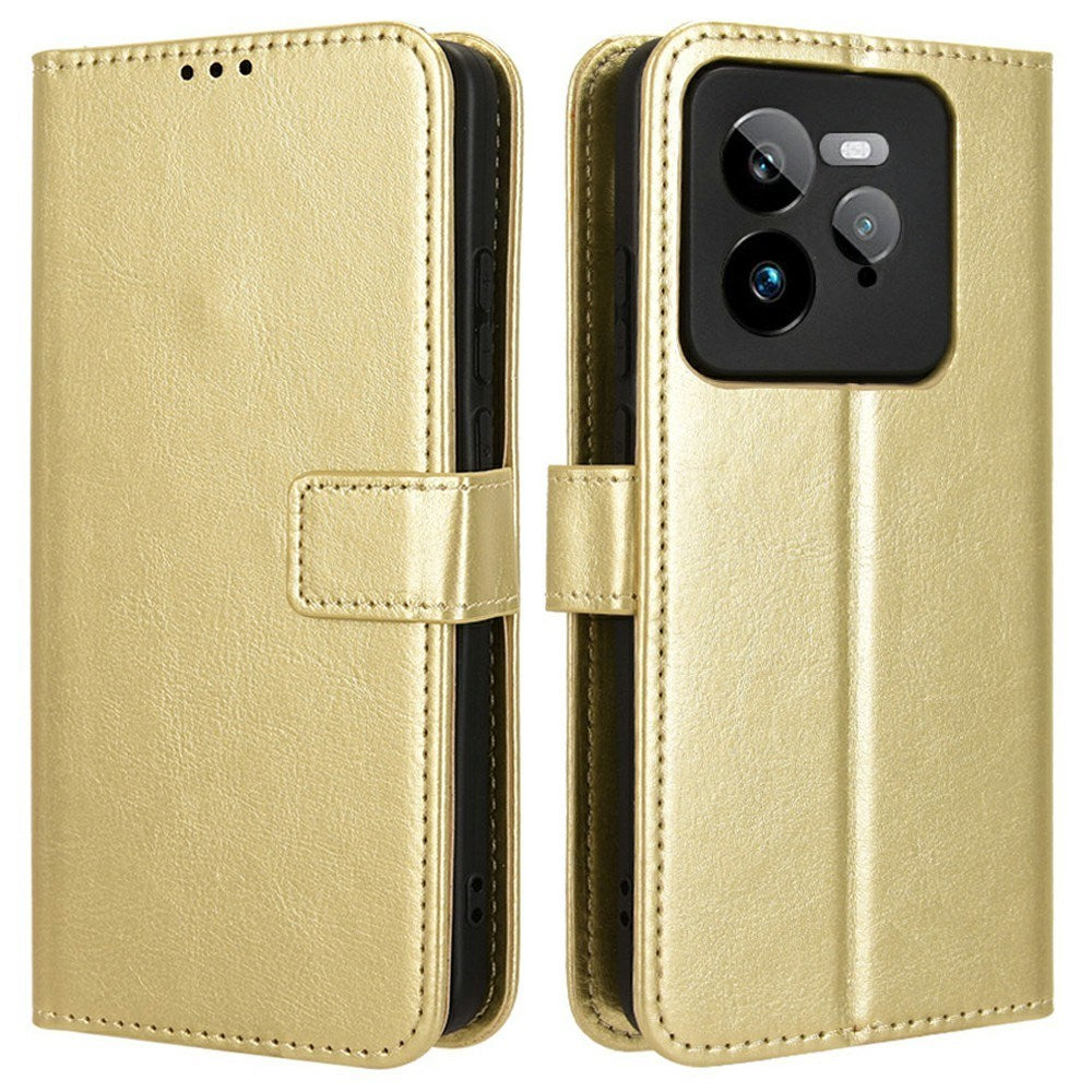 EIDERWOOD Realme GT 7 Pro (5G) Kunstskinn Flip Deksel m. Strop - Guld