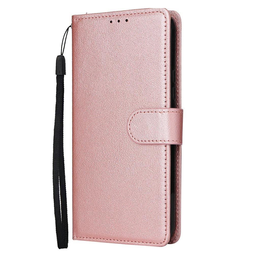 EIDERWOOD Samsung Galaxy S25+ (Plus) / S24+ (Plus) Flip Deksel i Kunstskinn med Lommebok og Stropp - Rose Gold