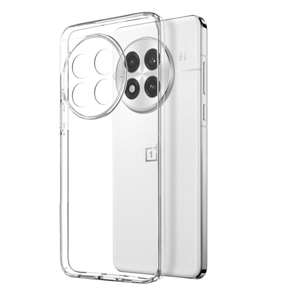 OnePlus 13 2-i-1 Sett Fleksibelt Plast Deksel med Herdet Beskyttelsesglass - Gjennomsiktig