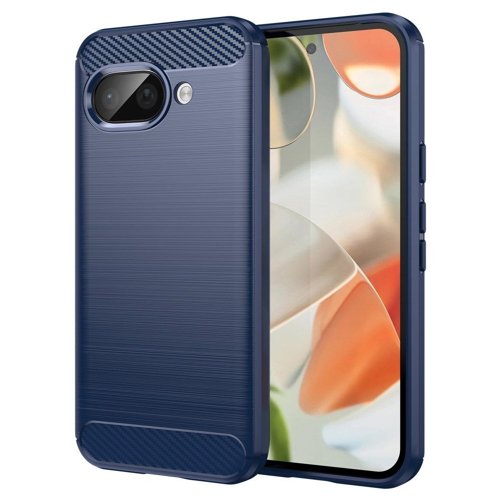 EIDERWOOD Google Pixel 9a Brushed Carbon Deksel - Blå