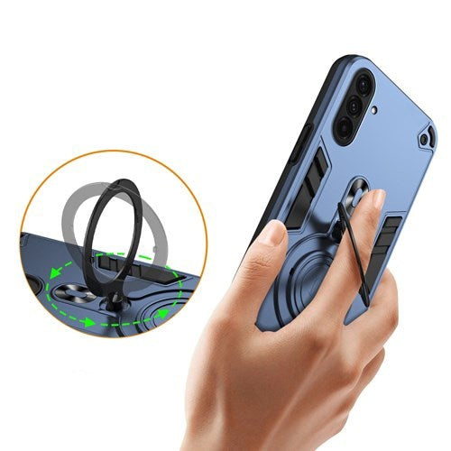 EIDERWOOD Samsung Galaxy A36 (5G) Hybrid Deksel med 360 Grader Roterbar Kickstand - MagSafe Kompatibel - Blå