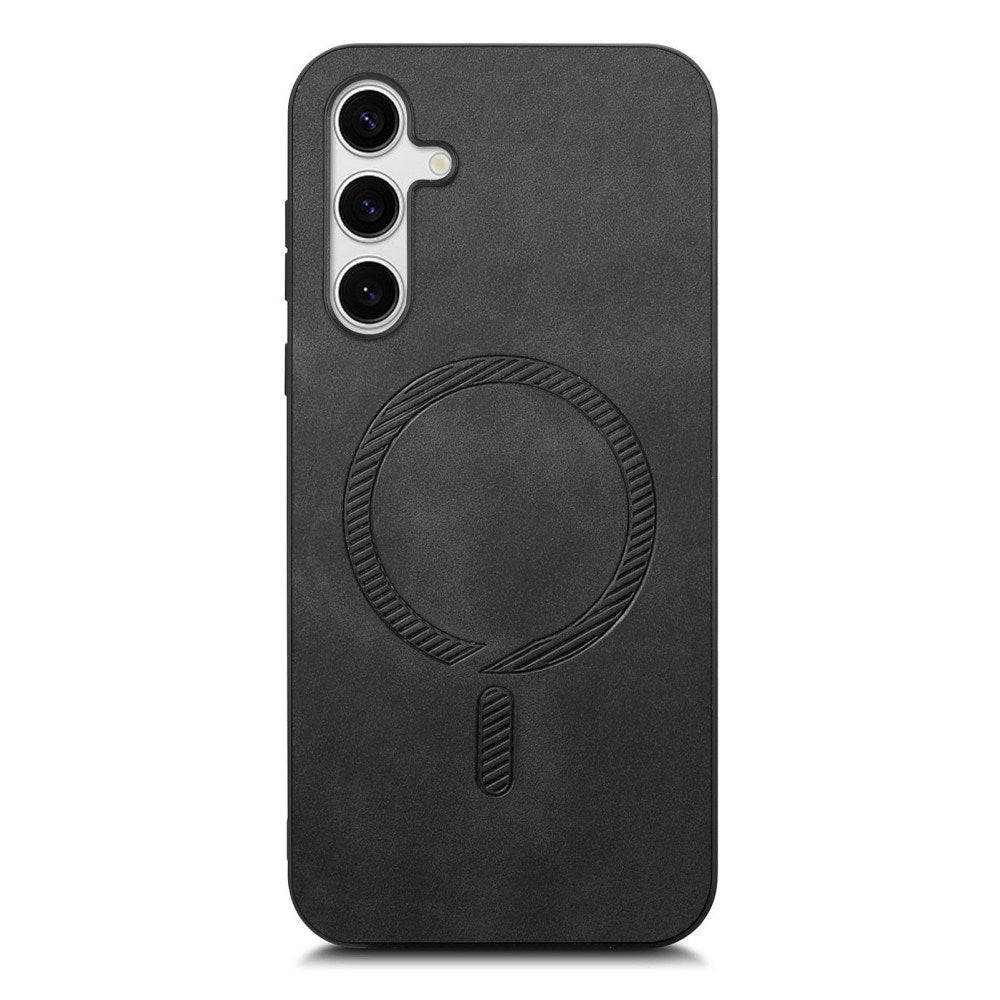 EIDERWOOD Samsung Galaxy S25 Kunst Skinn Deksel - MagSafe Kompatibel - Svart