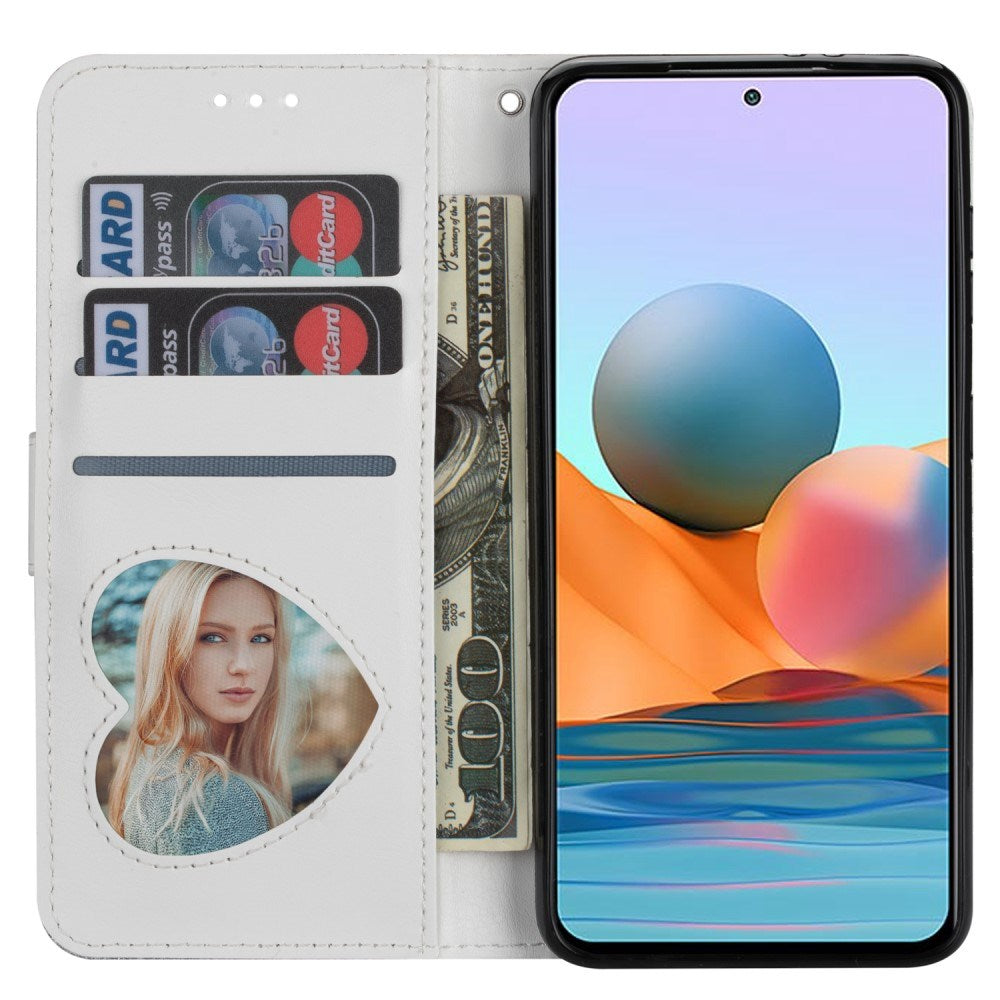 EIDERWOOD Samsung Galaxy A56 (5G) Glitter Flip Deksel m. Glidelåslomme & Ståfunksjon - Sølv