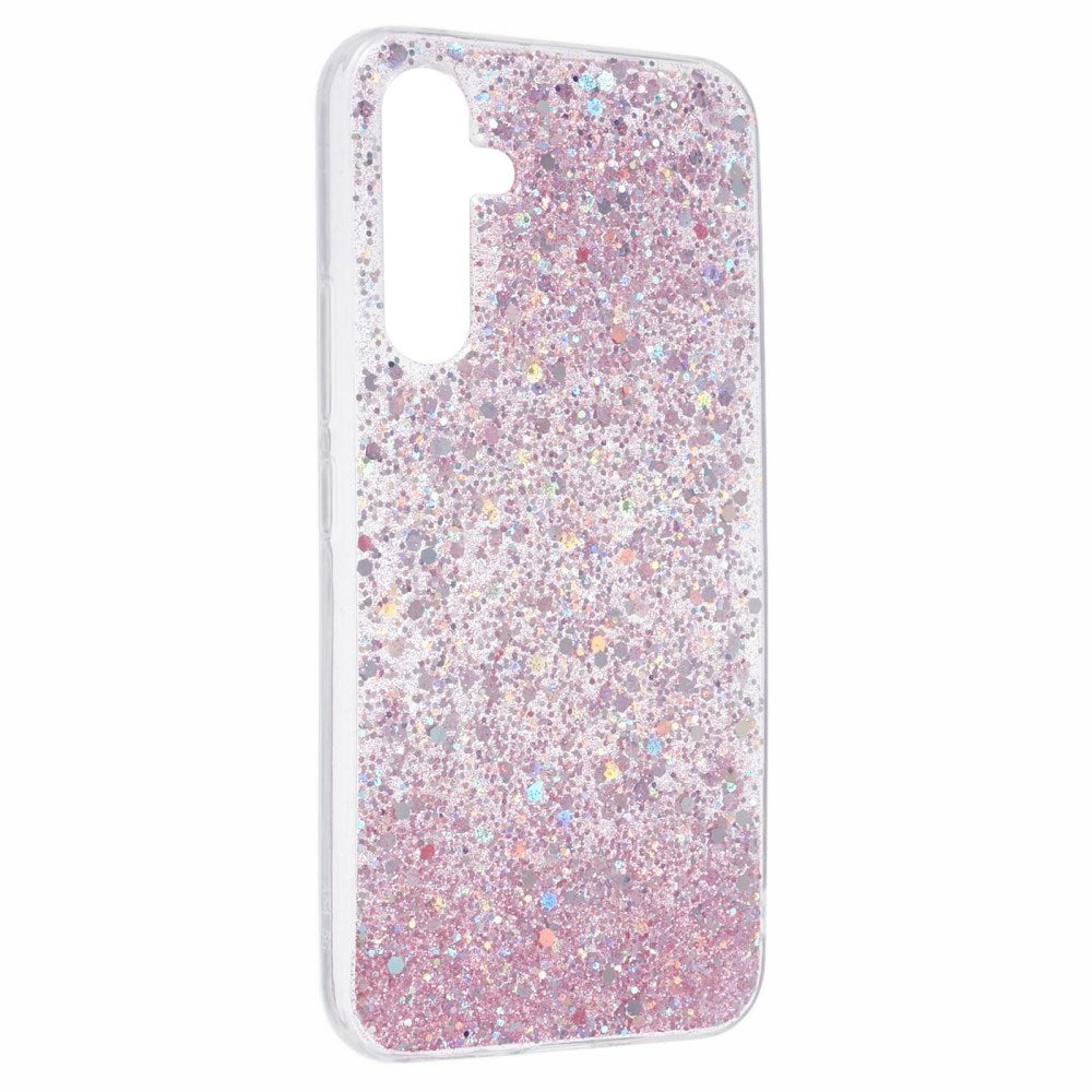 EIDERWOOD Samsung Galaxy A26 (5G) Fleksibelt Plast Deksel m. Glitter - Rosa