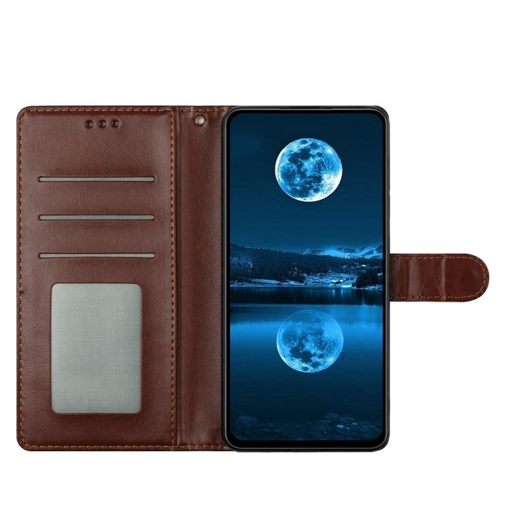 EIDERWOOD Samsung Galaxy A26 (5G) Kunstskinn Flip Deksel m. Strop - Brun