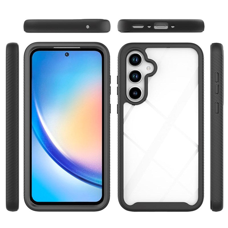 EIDERWOOD Samsung Galaxy A36 (5G) / A56 (5G) Hybrid Plast Deksel m. Skjermbeskyttelsesfilm - Gjennomsiktig